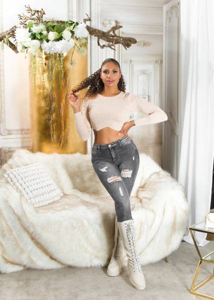 Koucla Sexy Musthave Highwaist Push-Up Jeans Im Used Look