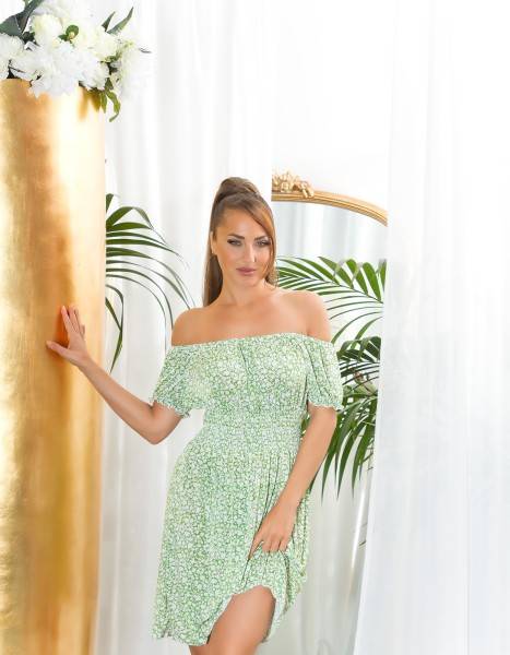 Koucla Sexy Off-shoulder Sommerkleid Mit Floralem Print