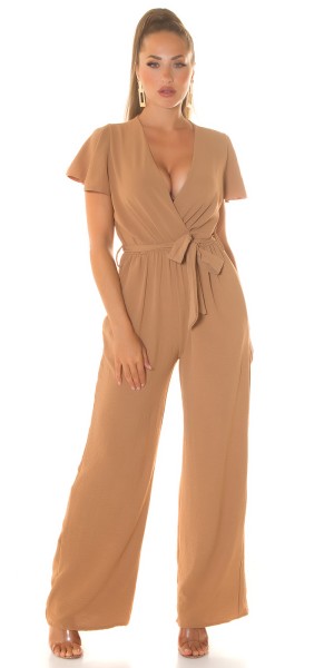 Koucla Sexy Sommer Overall Mit Weitem Bein & Bindegürtel