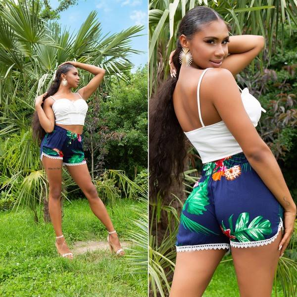 Koucla Sexy Sommer Shorts Mit Spitze Am Saum Und Taschen