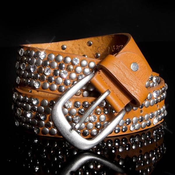 Koucla Sexy, Trendy Hüftgürtel Mit Nieten U. StrassSteine