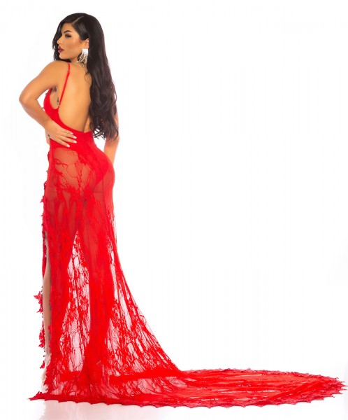 Koucla Soo Seductive! Red Carpet Gala Kleid Mit Stickerei