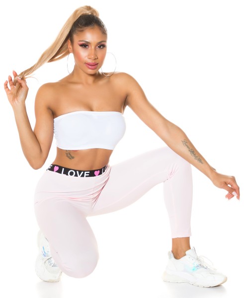 Koucla Trendy Highwaist Leggings Mit Gummibund "LOVE"