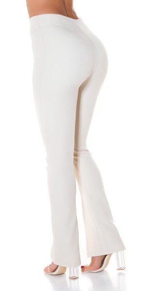 Koucla Trendy Highwaist StoffHose Mit Cuts BlogerStyle