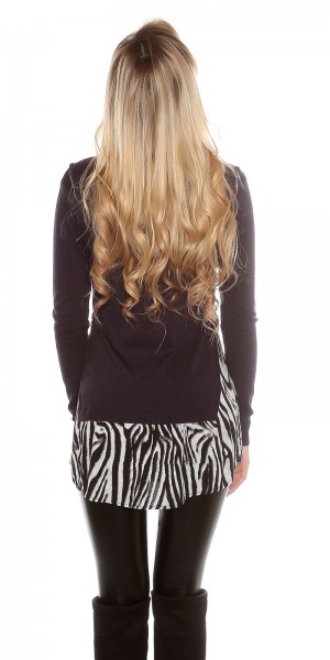 Koucla Trendy Koucla 2in1 FeinstrickPulli Mit AnimalPrint