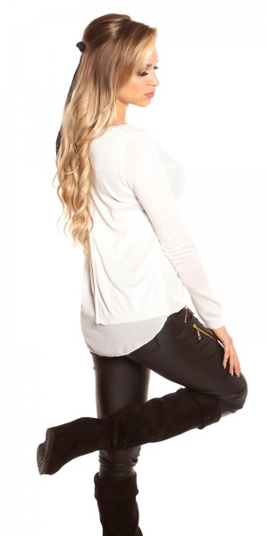 Koucla Trendy Koucla 2in1 Pullover Im Vokuhilaschnitt