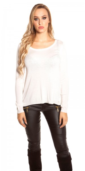 Koucla Trendy Koucla 2in1 Pullover Im Vokuhilaschnitt