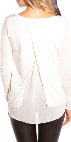 Koucla Trendy Koucla 2in1 Pullover Im Vokuhilaschnitt