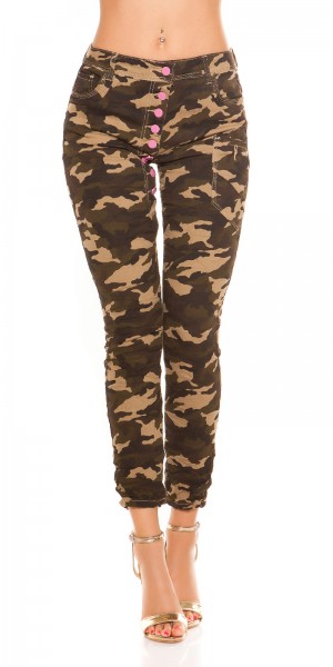 Koucla Trendy Koucla Army-Skinnies M. Tiefem Schritt