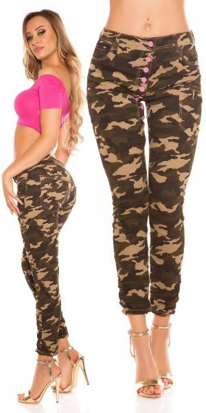 Koucla Trendy Koucla Army-Skinnies m. tiefem Schritt