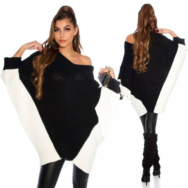 Koucla Trendy KouCla Fledermaus Oversize Strickpulli