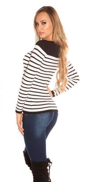 Koucla Trendy Koucla Pullover Mit Reißverschlüssen