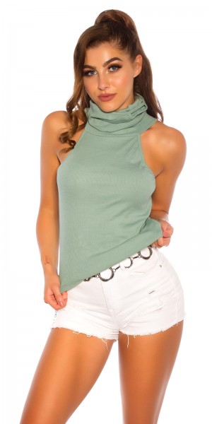 Koucla Trendy Rollkragen- Top Mit Integriertem Mundschutz