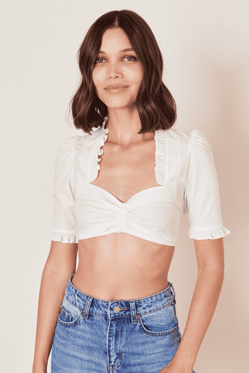 Krüger Madl Dirndlbluse Classico V-Aussch