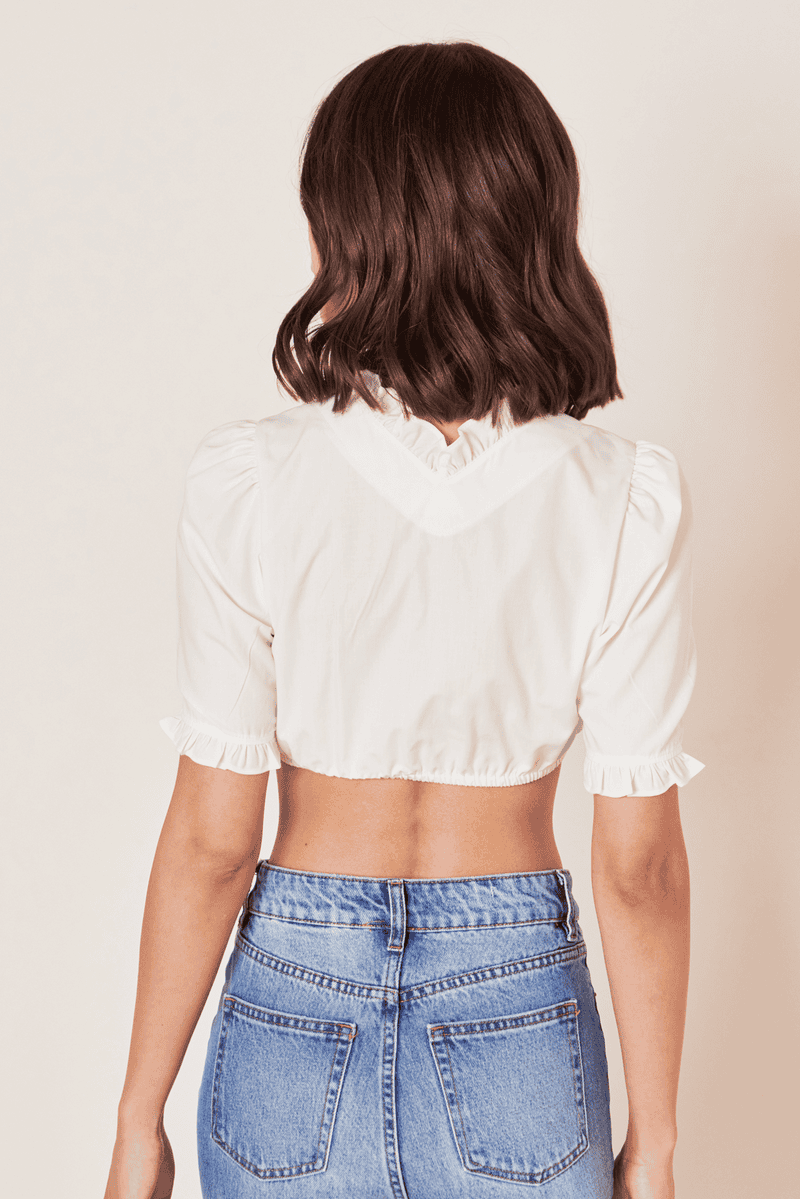 Krüger Madl Dirndlbluse Classico V-Aussch