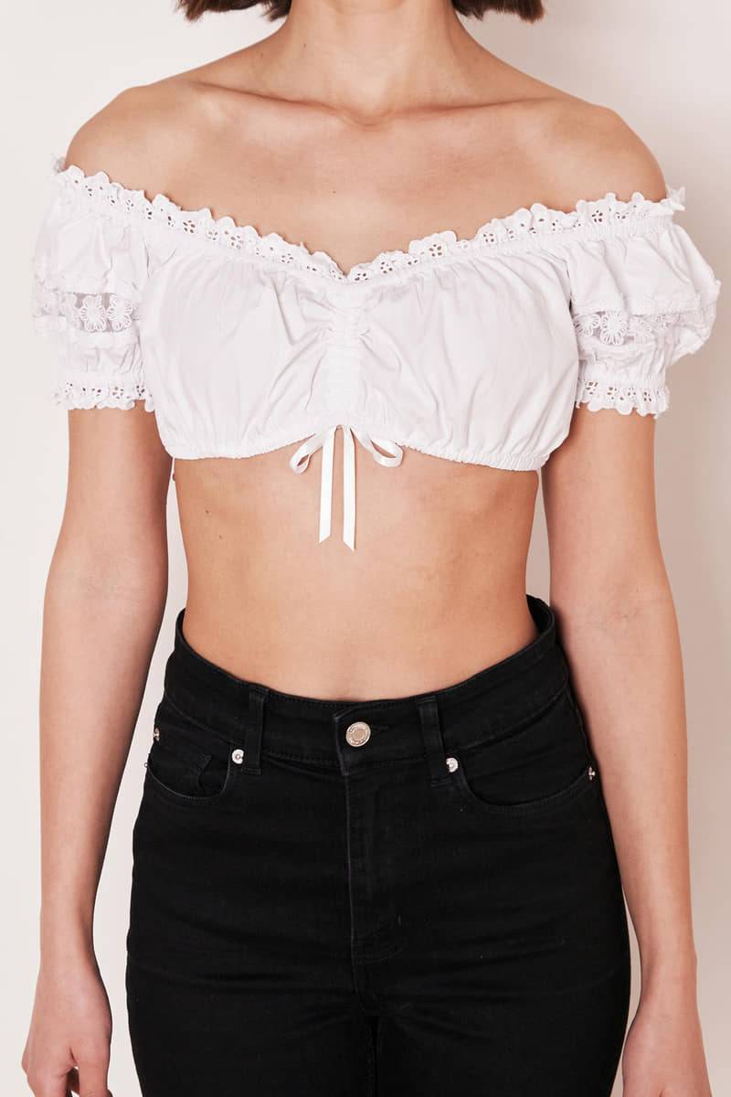 Krüger Madl Dirndlbluse Schneeblume