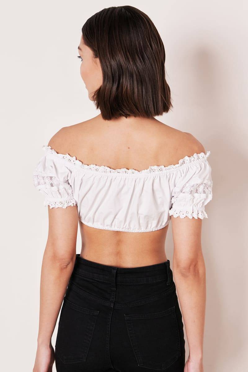 Krüger Madl Dirndlbluse Schneeblume