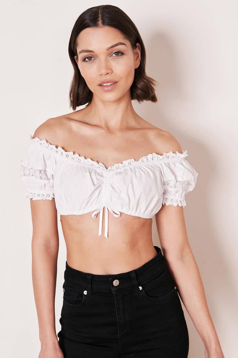 Krüger Madl Dirndlbluse Schneeblume