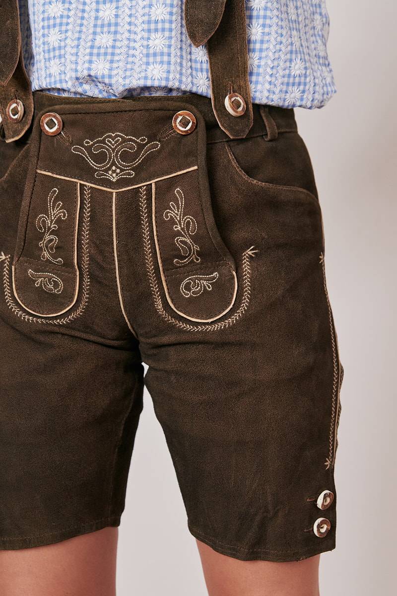 Krüger Madl Lederhose Dark Deer