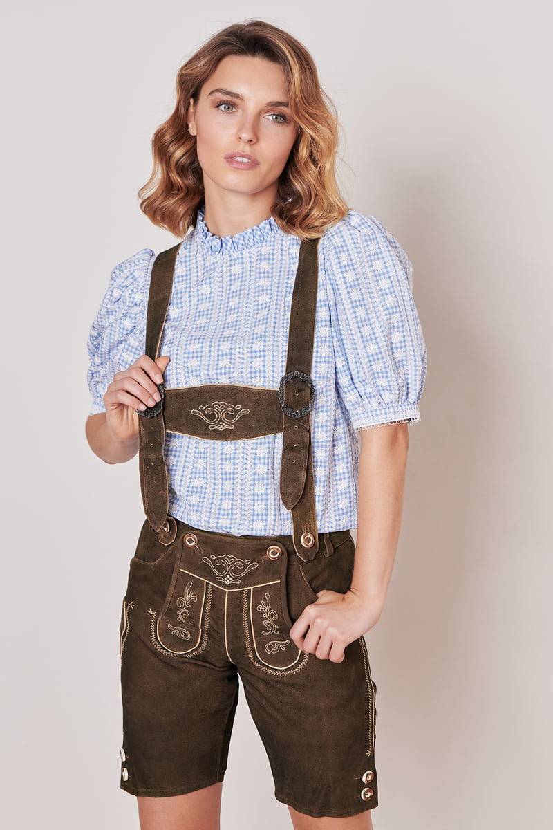 Krüger Madl Lederhose Dark Deer