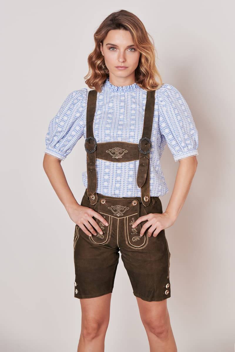 Krüger Madl Lederhose Dark Deer