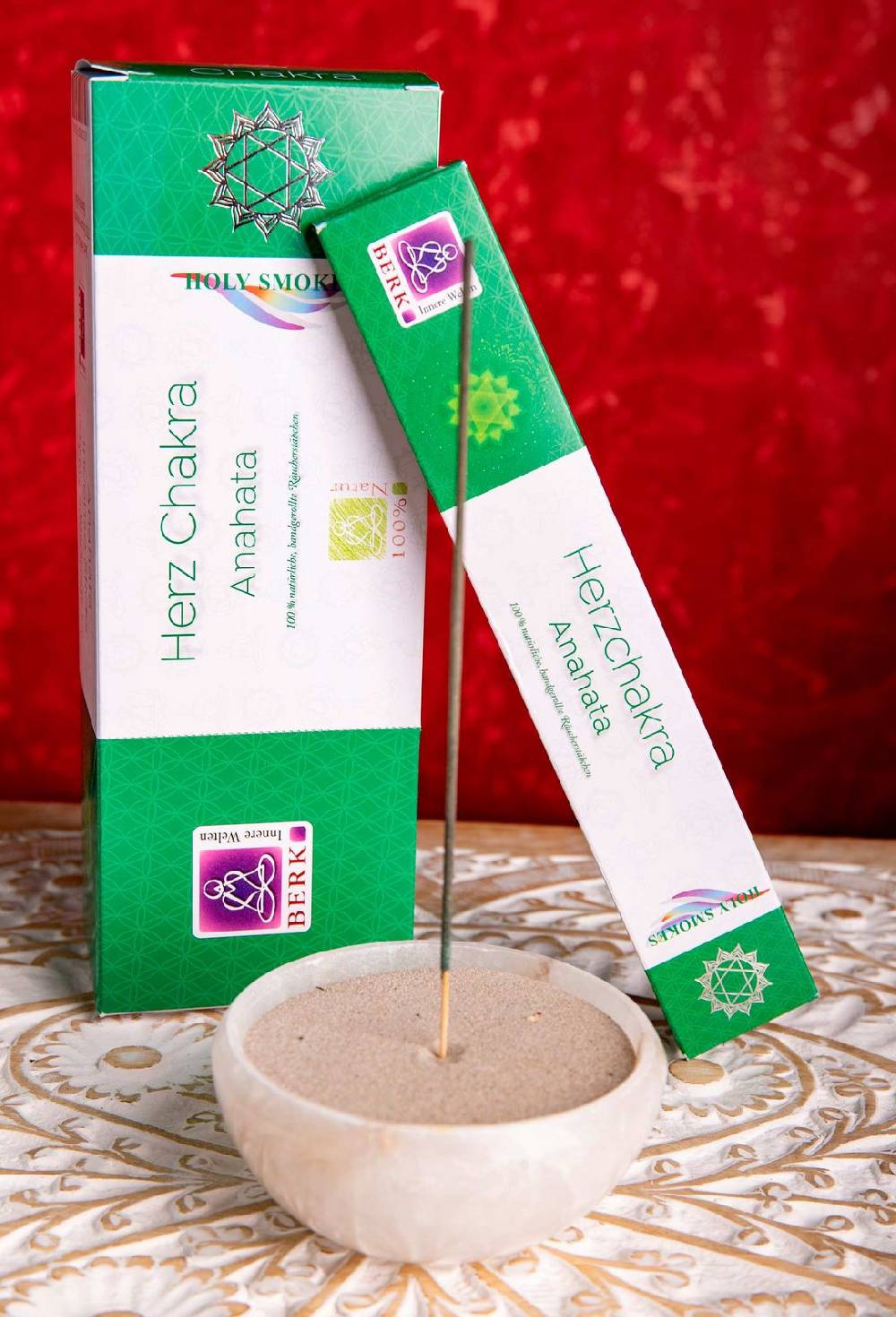 Kunst Und Magie 12er Großpackung Herz-Chakra Anahata Räucherstäbchen - Holy Smokes Chakra Duftstäbchen