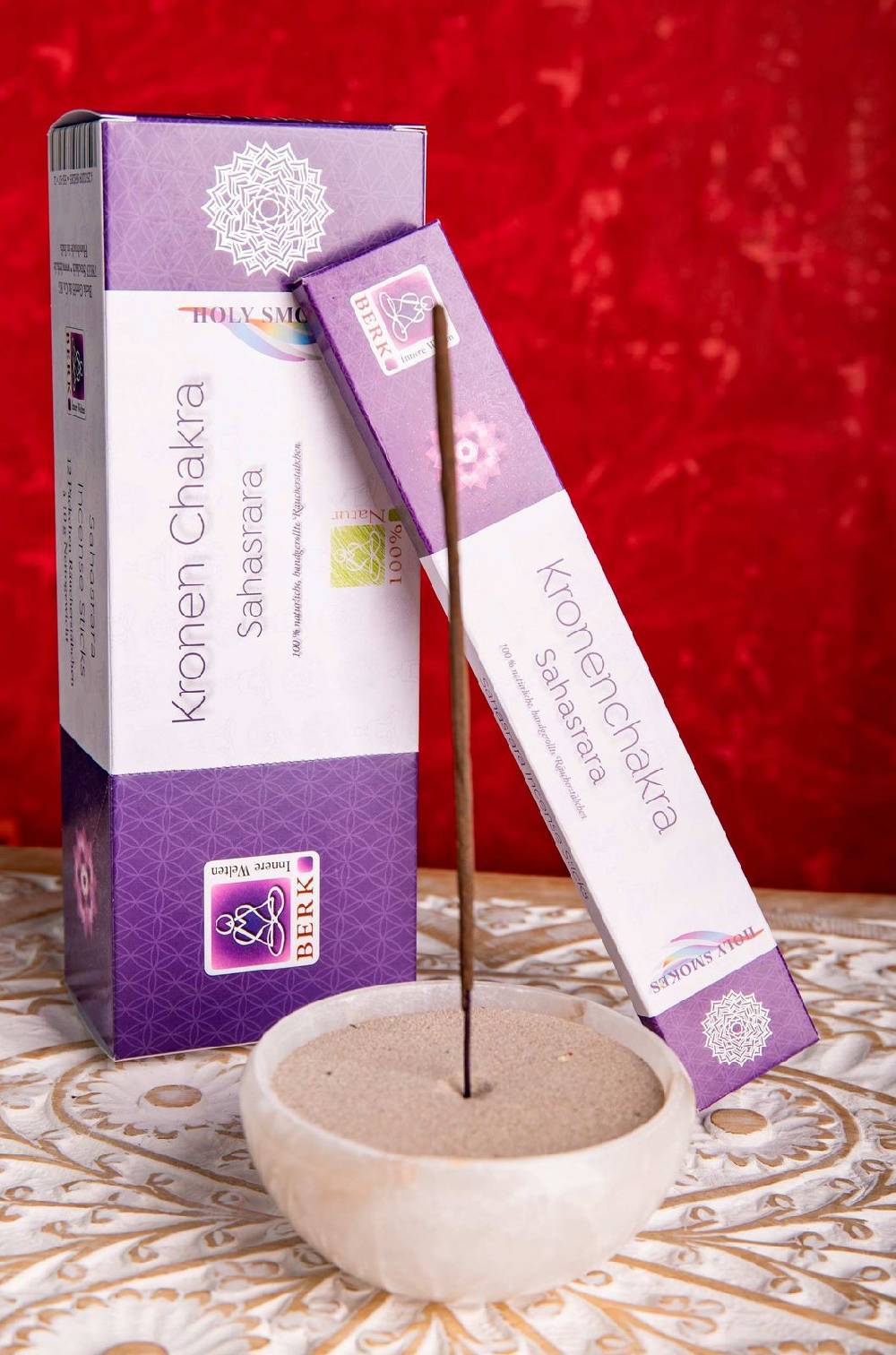 Kunst Und Magie 12er Großpackung Kronenl-Chakra Sahasrara Räucherstäbchen - Holy Smokes Chakra Duftstäbchen