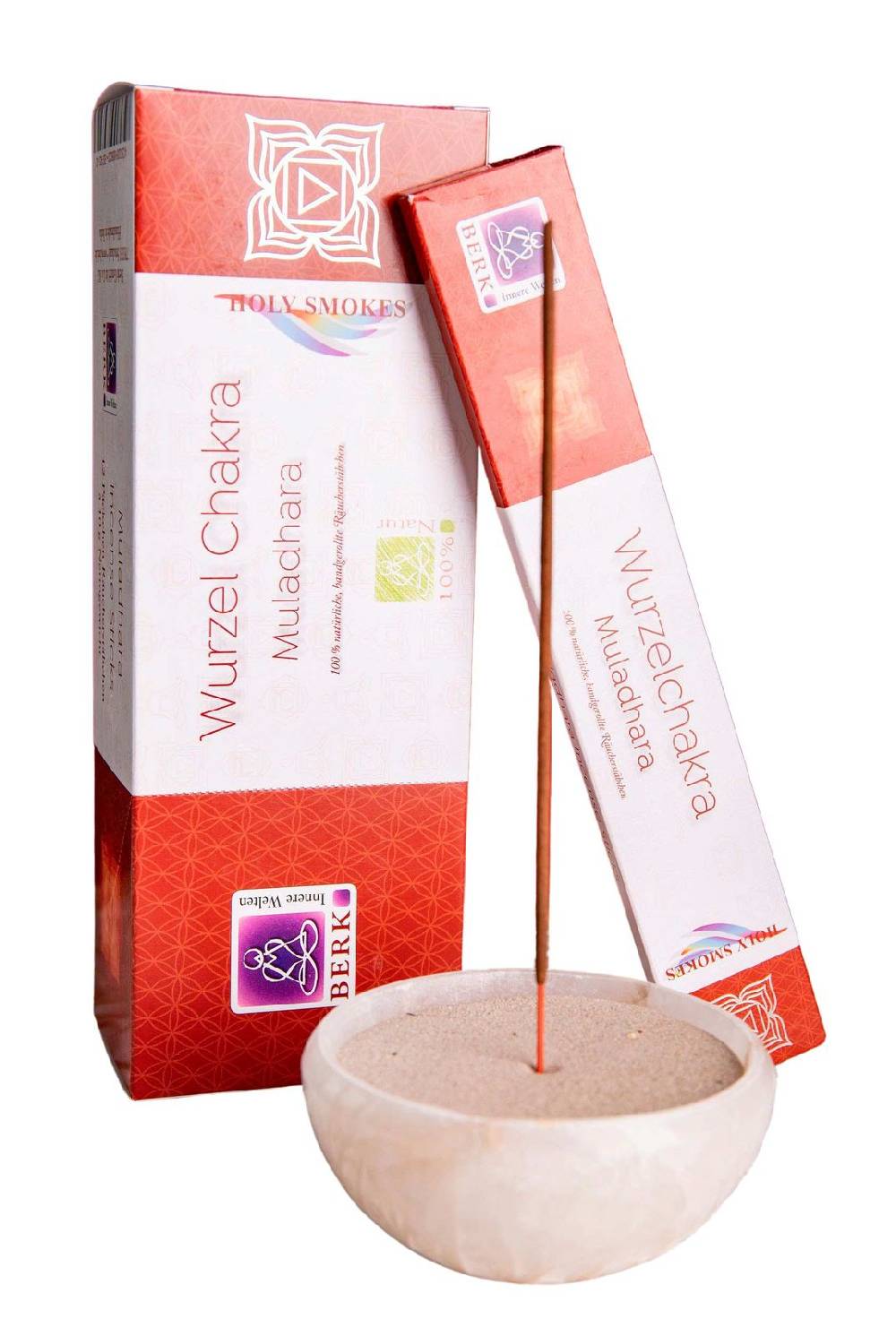 Kunst Und Magie 12er Großpackung Wurzel-Chakra Muladhara Räucherstäbchen - Holy Smokes Chakra Duftstäbchen