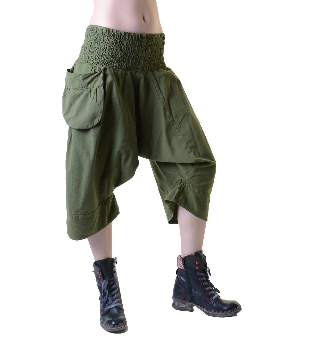 Kunst Und Magie 3/4 Sarouelhose Pumphose Im Haremshosen Style Kurz