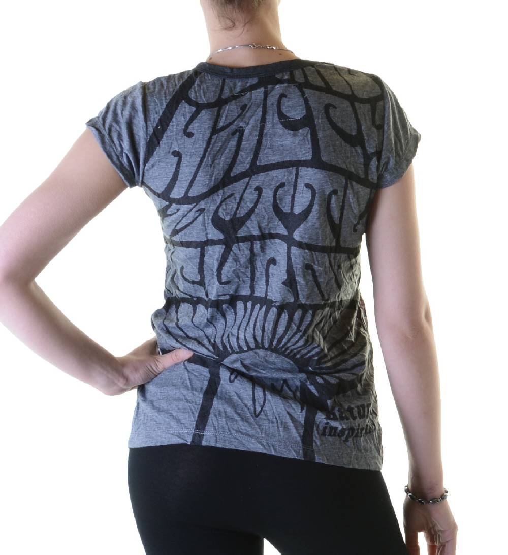 Kunst Und Magie 70er Retro Top Sure WEED Magic Mushroom Psy Goa T-Shirt Girlie