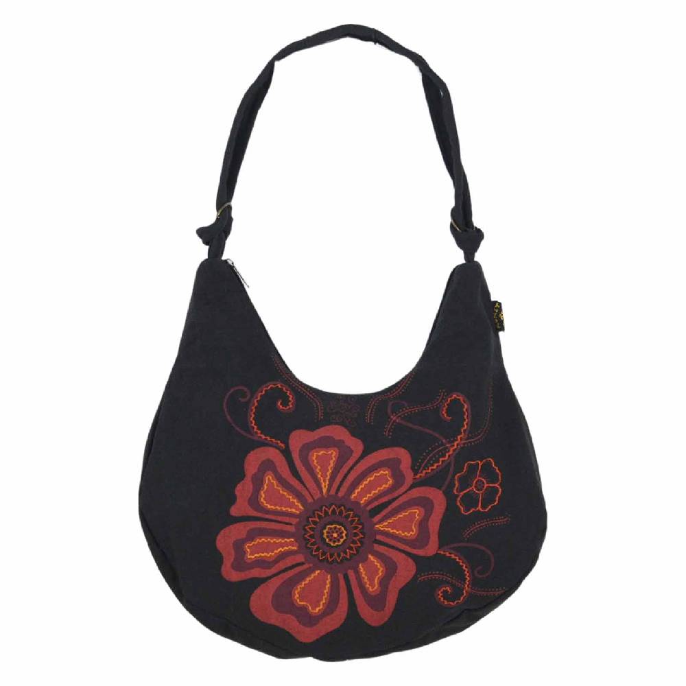 Kunst Und Magie Alternative Ethno Hippie Handtasche Schultertasche Boho Umhängetasche Mit Blumenstickereien