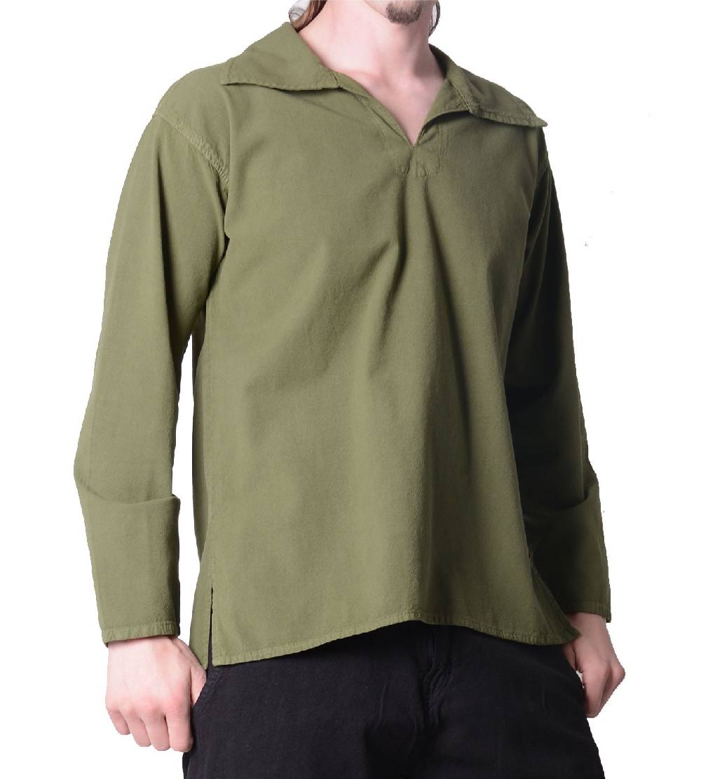 Kunst Und Magie Alternatives Hippie Herren-Hemd - Überzieher Baumwolle, Freizeithemd