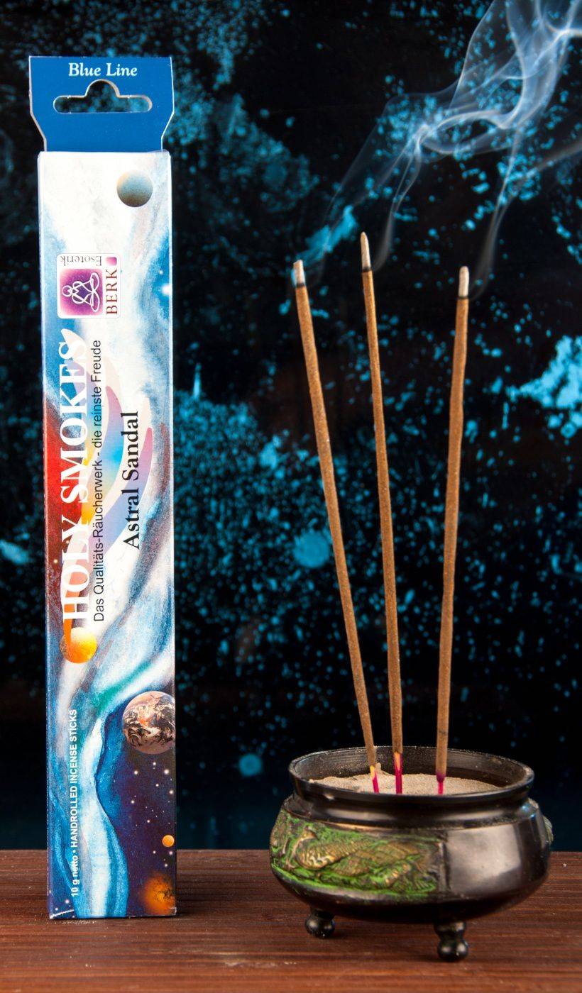 Kunst Und Magie Astral Sandel -Holy Smokes Blue Line Räucherstäbchen Duftstäbchen