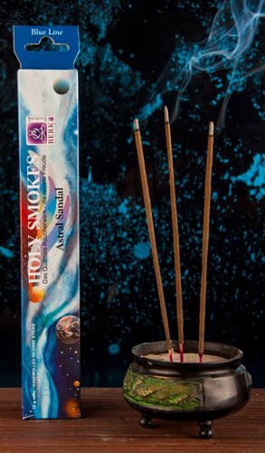 Kunst Und Magie Astral Sandel -Holy Smokes Blue Line Räucherstäbchen Duftstäbchen