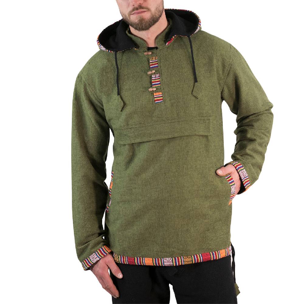 Kunst Und Magie Baja Hoodie Kapuzenpullover Mit Fleecefutter Und Abnehmbarer Kapuze