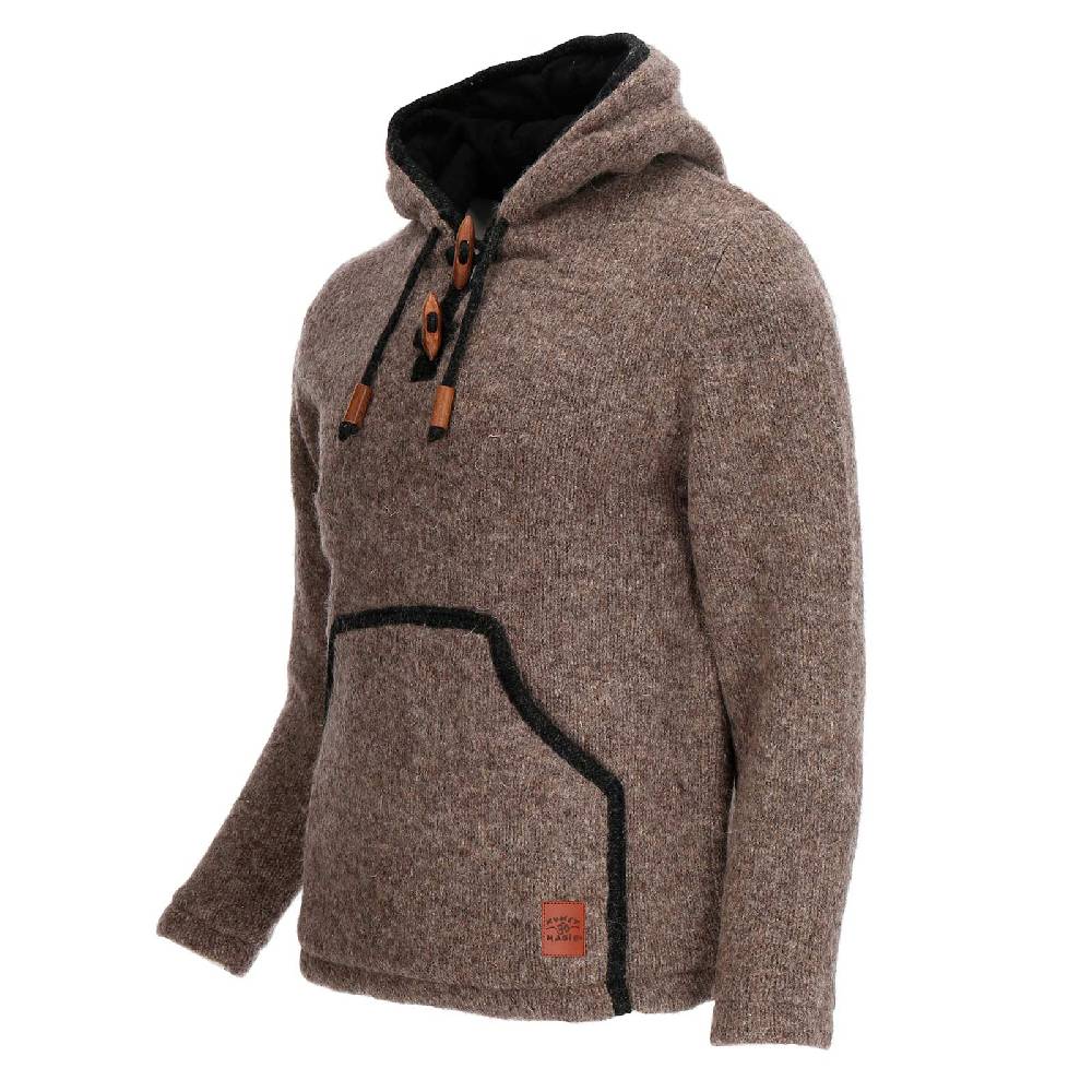 Kunst Und Magie Baja Hoodie Strickjacke Wolle Jacke Mit Kapuze Winter Pullover Kapuzenpullover