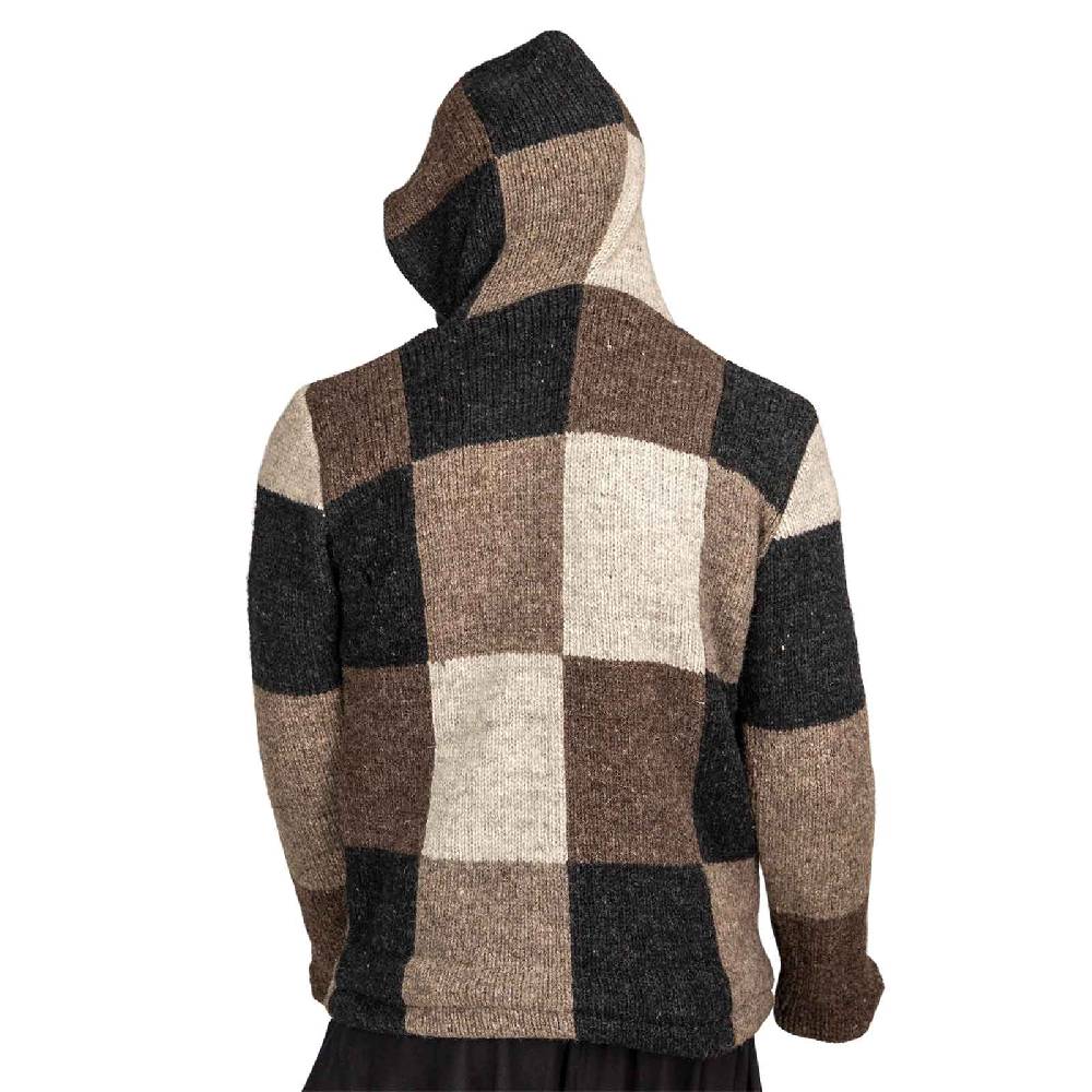 Kunst Und Magie Baja Hoodie Strickjacke Wolle Jacke Mit Kapuze Winter Pullover