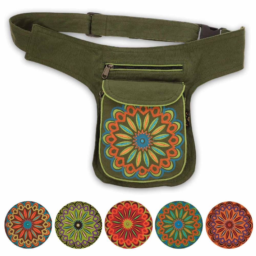 Kunst Und Magie Bauchtasche Hüfttasche Mandala Gürteltasche Festivaltasche Sidebag Hippie Goa