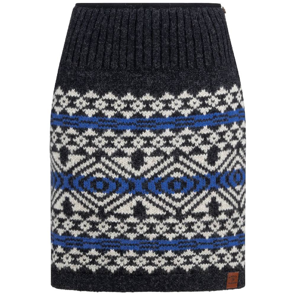 Kunst Und Magie Boho-Chic Strickrock aus reiner Neuseeländischer Schurwolle Rock