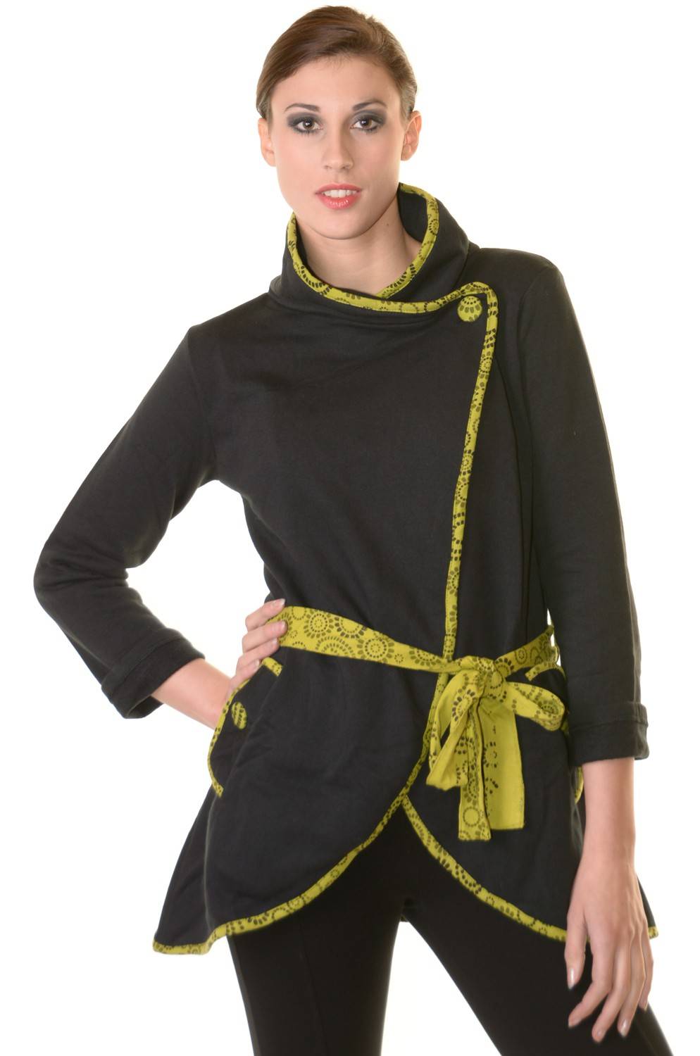 Kunst Und Magie Boho Jacke Damen Baumwolljacke Hippie Jacke Im Auffälligen "Geisha"-Design