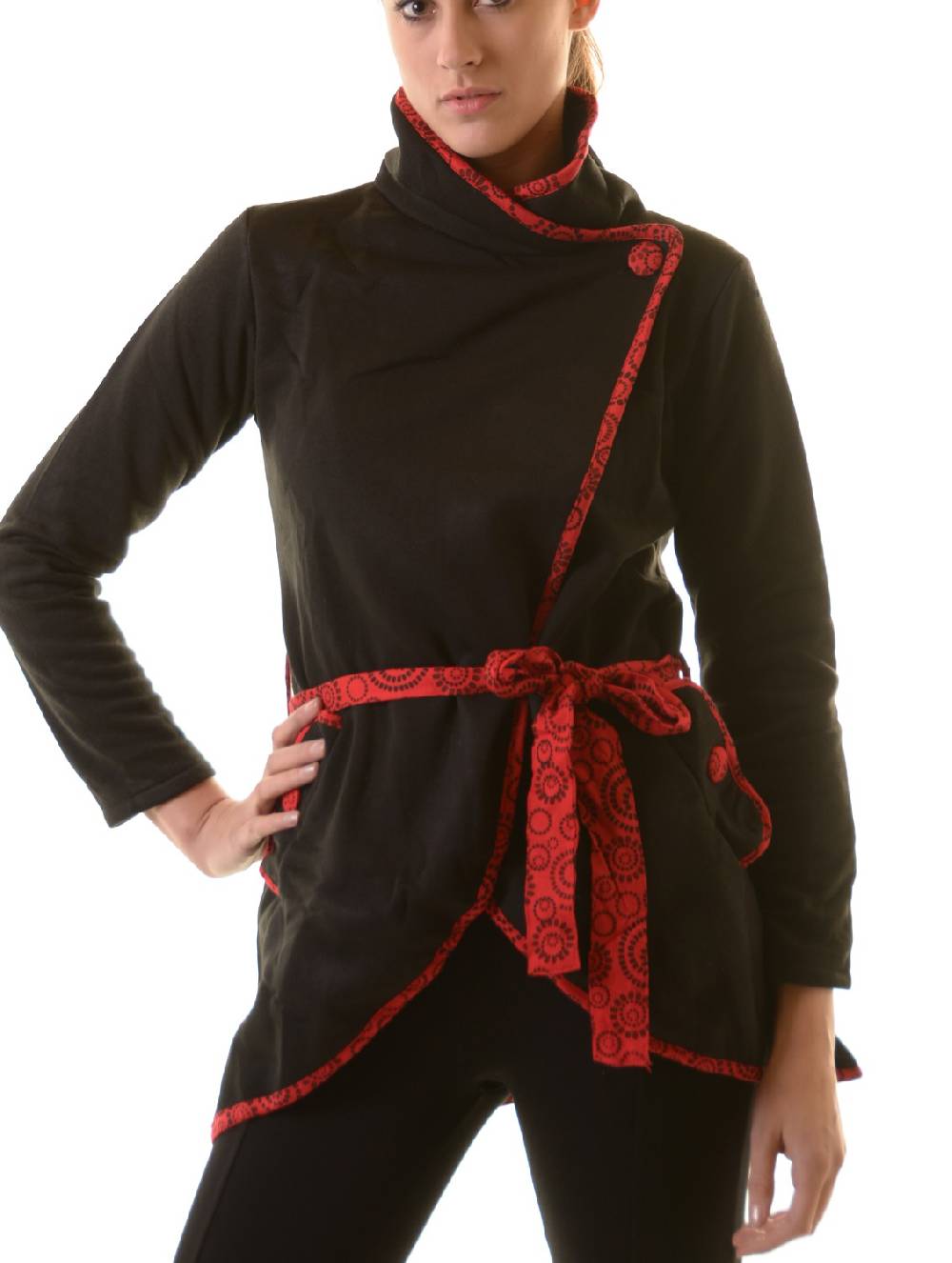 Kunst Und Magie Boho Jacke Damen Baumwolljacke Hippie Jacke Im Auffälligen "Geisha"-Design