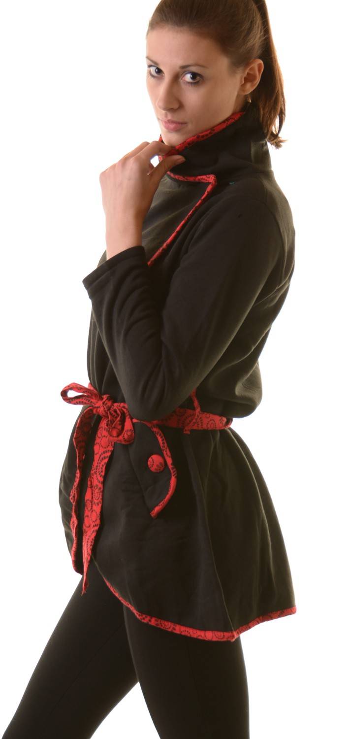 Kunst Und Magie Boho Jacke Damen Baumwolljacke Hippie Jacke Im Auffälligen "Geisha"-Design