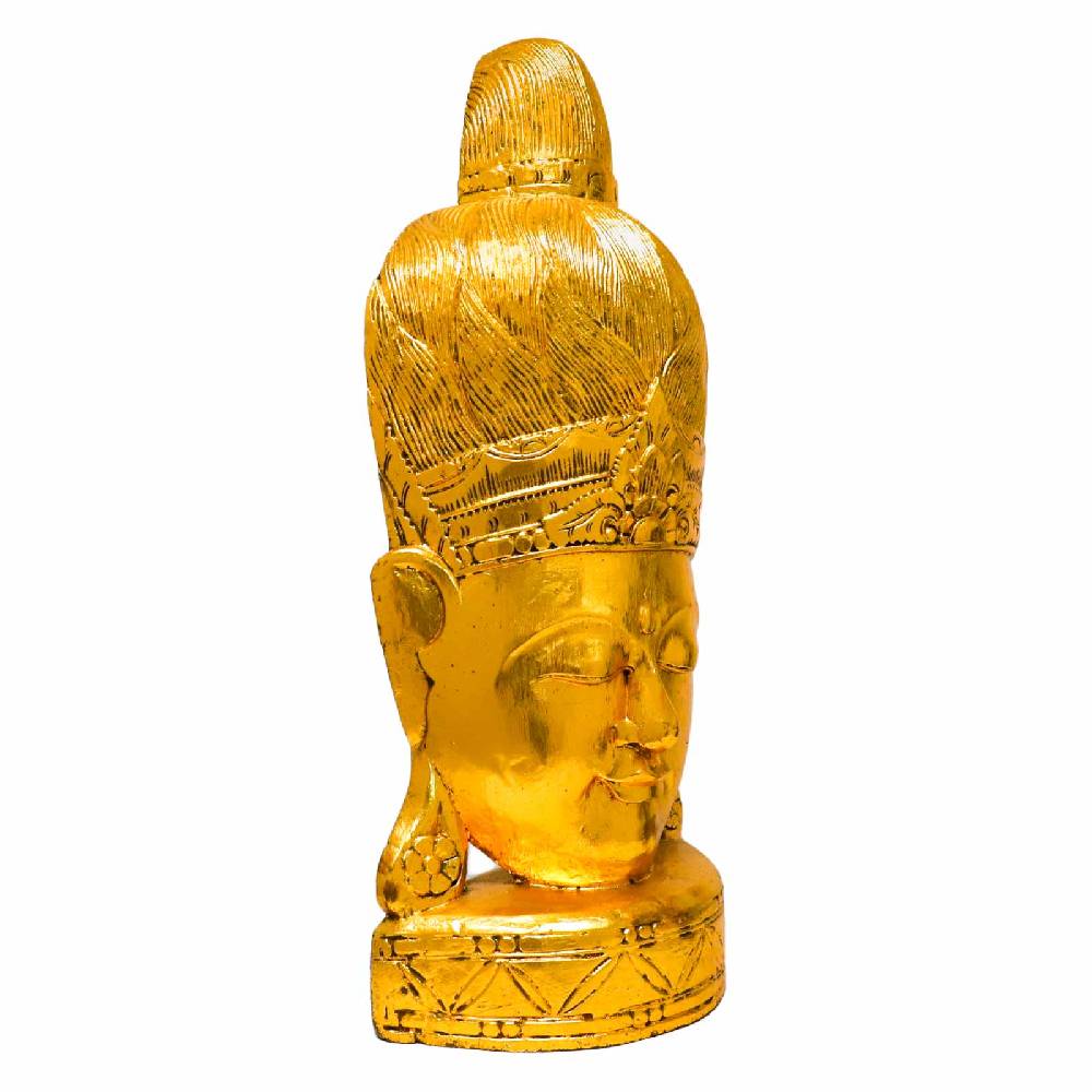 Kunst Und Magie Buddha Statue Skulptur Kopf Figur Aus Holz Ca 82cm
