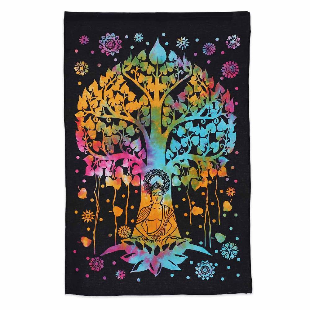 Kunst Und Magie Buddha unter Bodhi-Baum Poster Wandbehang Buddha ca. 110 x 70 cm