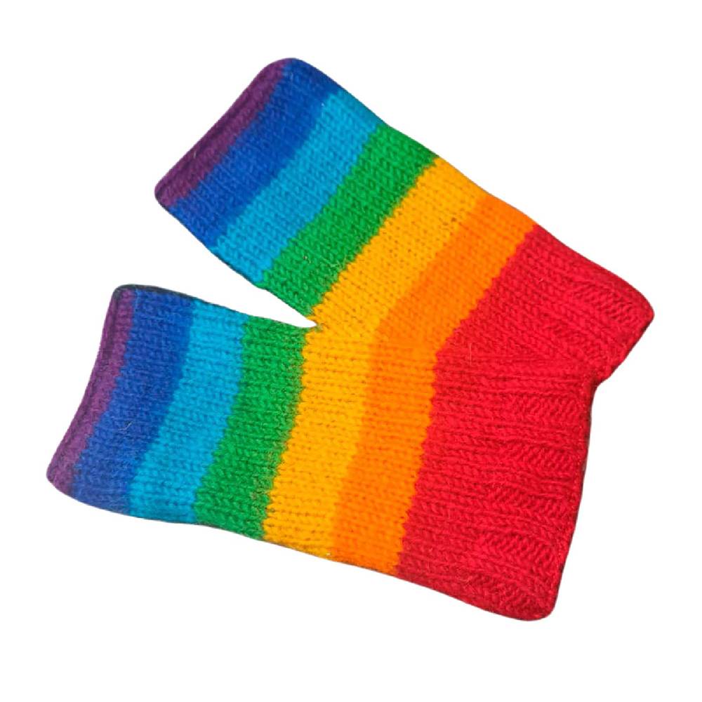 Kunst Und Magie Bunte Armstulpen Stulpen Handwärmer Pulswärmer Handschuhe Wolle Strick Regenbogen
