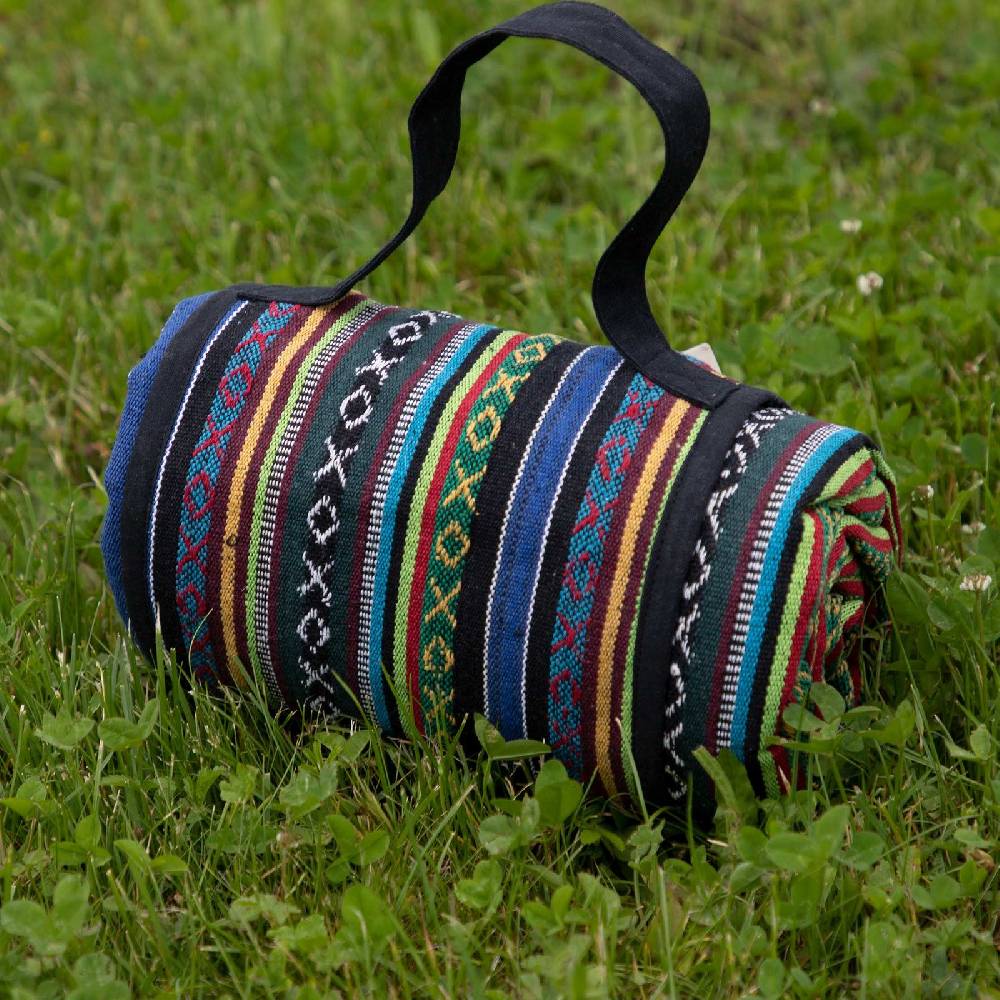 Kunst Und Magie Bunte Handgewebte Familien Yoga & Picknickdecke Strandtuch