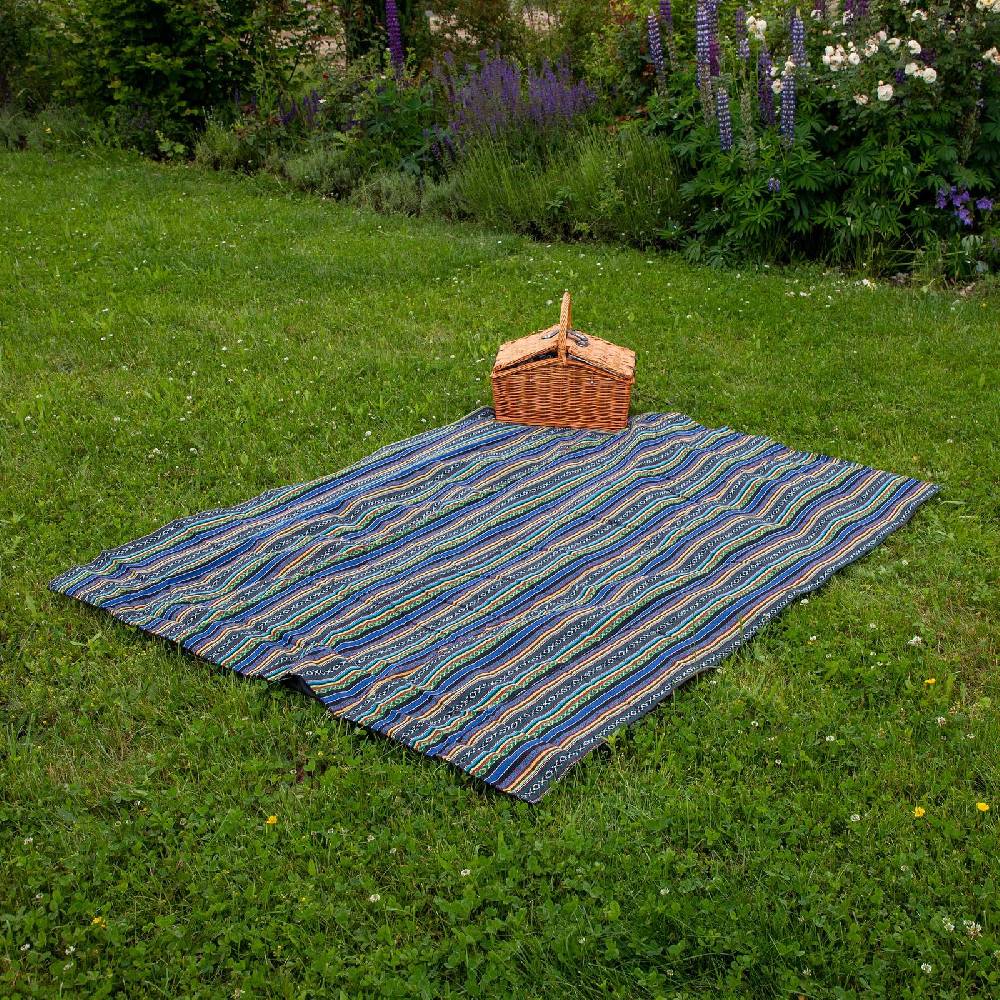 Kunst Und Magie Bunte Handgewebte Familien Yoga & Picknickdecke Strandtuch