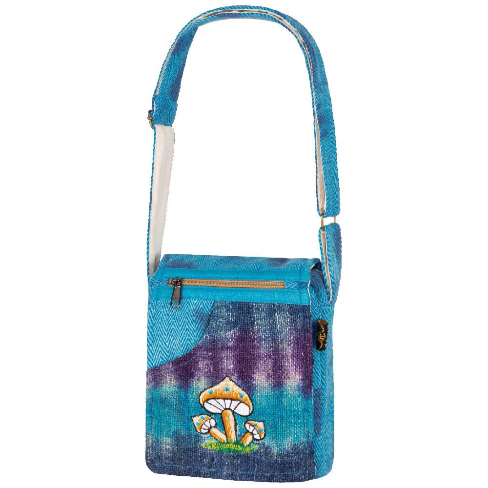 Kunst Und Magie Bunte Hanf Schultertasche Hippie Handtasche Goa Tasche Tie Dye Batik Damen Herren