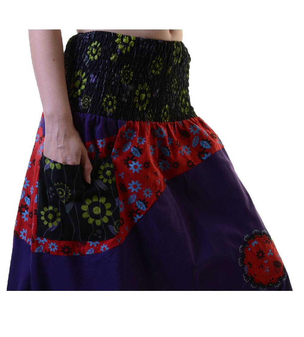 Kunst Und Magie Bunte Haremshose Aus Baumwolle - IBIZA Strandhose - Wellnesshose Goa