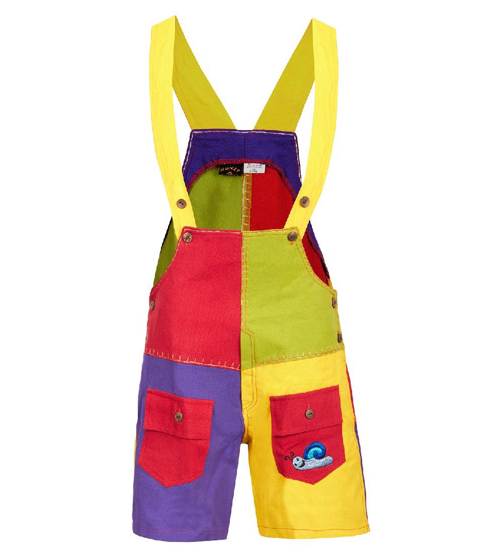 Kunst Und Magie Bunte Kinder Patchwork Latzhose Hippie Overall mit Tiermotiv